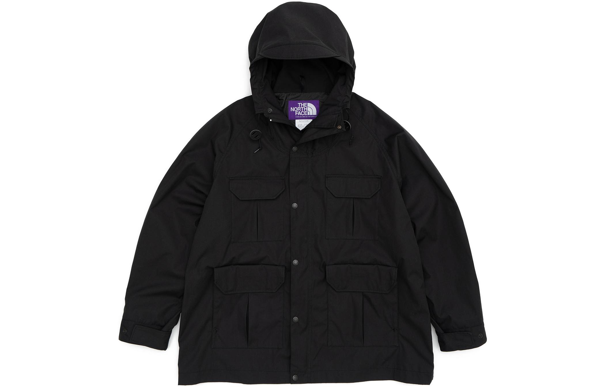 The North Face PURPLE LABEL Men’s Solid Outdoor Multi-Pocket Hooded Jacket NP2201N-K2