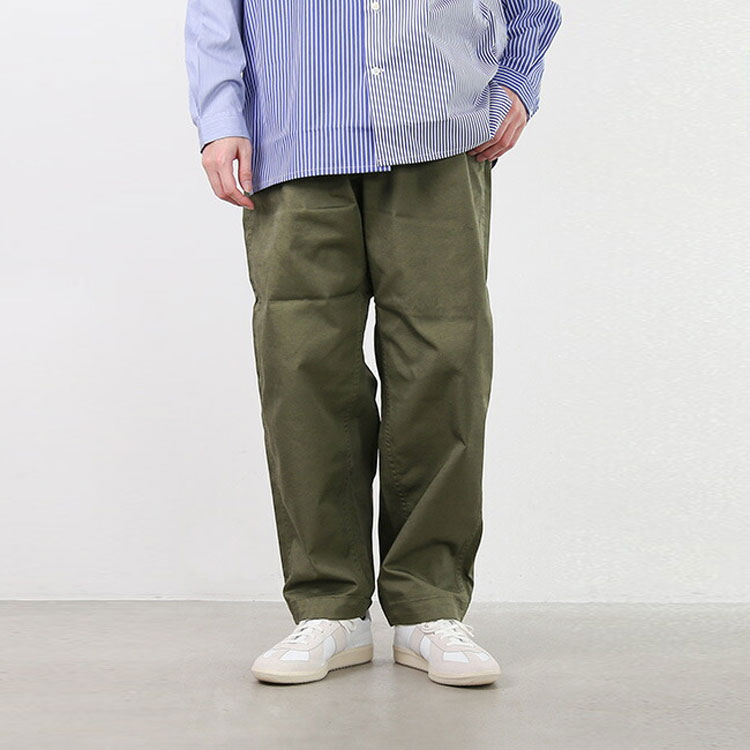 Purchase THE NORTH FACE PURPLE LABEL 軍綠色寬版錐形斜紋褲 男女適用 NT5052N-KK