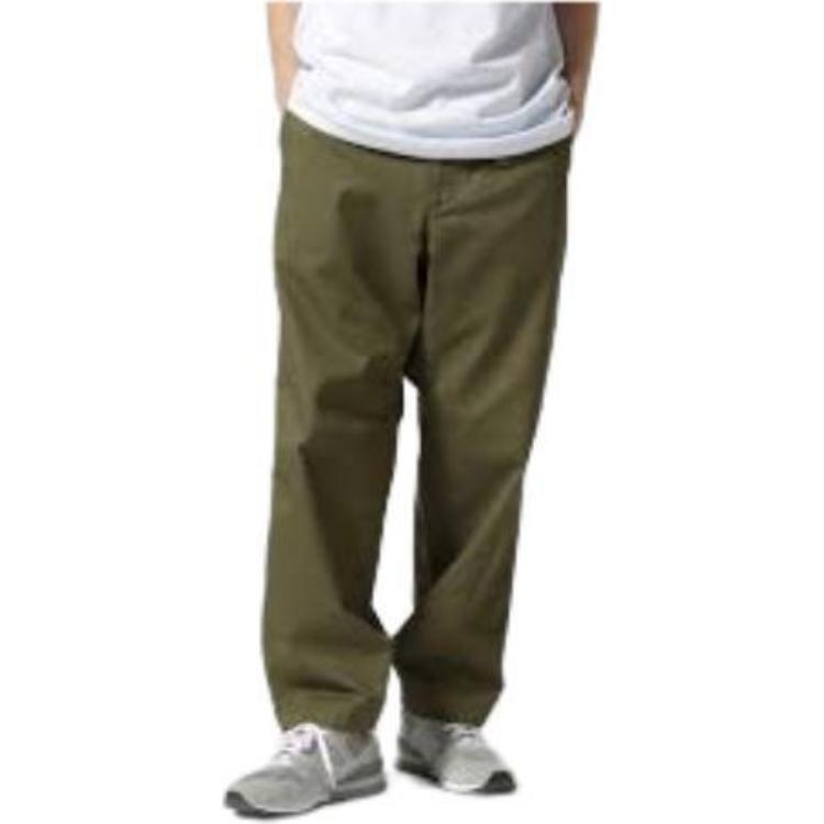 Sizing THE NORTH FACE PURPLE LABEL 軍綠色寬版錐形斜紋褲 男女適用 NT5052N-KK