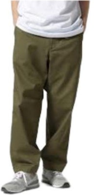 THE NORTH FACE PURPLE LABEL 軍綠色寬版錐形斜紋褲 男女適用 NT5052N-KK Sizing THE NORTH FACE PURPLE LABEL 軍綠色寬版錐形斜紋褲 男女適用 NT5052N-KK