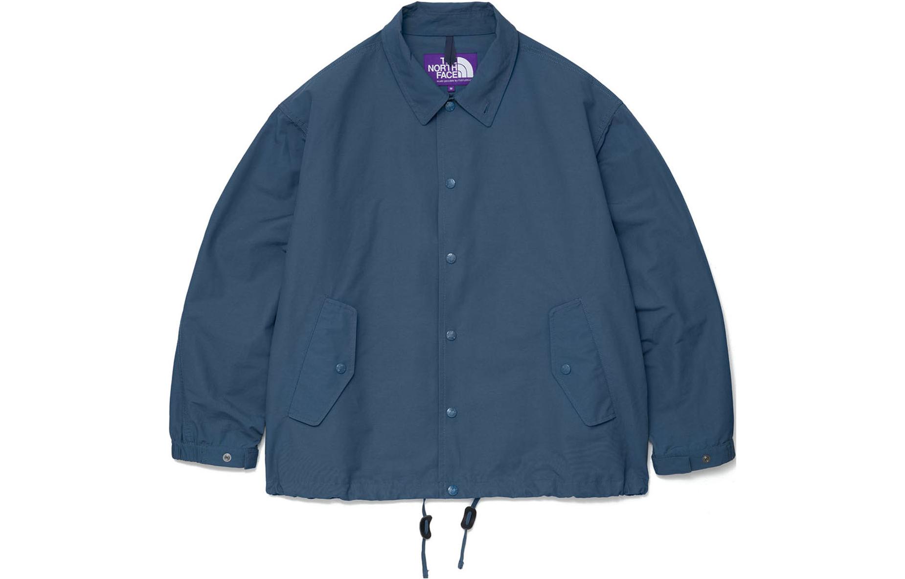 The North Face Purple Label Mountain Wind Coach Jacket Blue Mens Long Sleeve NP2311N-FN
