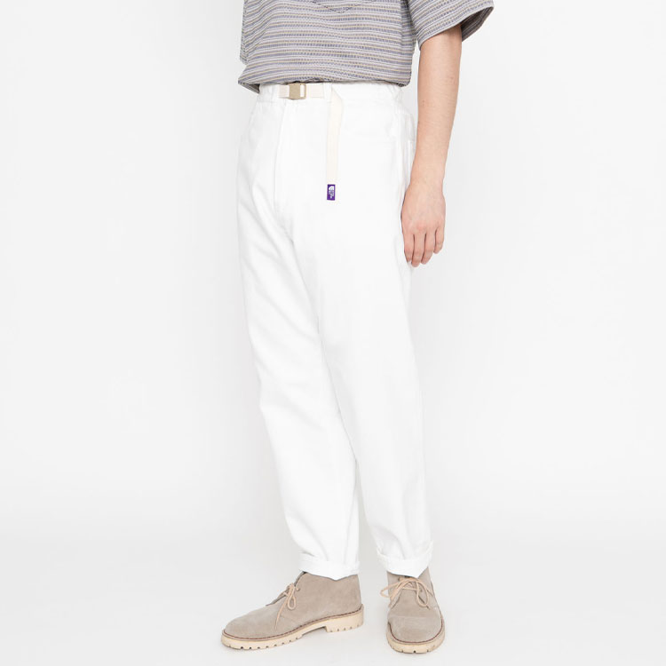 TNF Purple Label Off White Twill Straight Denim Jeans White Japan Men. NT5204N-OW 圖 3