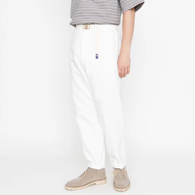 ザ・ノース・フェイス パープルレーベル オフホワイト ツイル ストレート デニム ジーンズ メンズ 白 日本仕様 NT5204N-OW Lookbook ザ・ノース・フェイス パープルレーベル オフホワイト ツイル ストレート デニム ジーンズ メンズ 白 日本仕様 NT5204N-OW