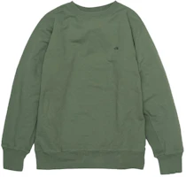 The North Face Purple Label Olive Green Basic Crewneck Sweatshirt NT6903N-GG The North Face Purple Label Olive Green Basic Crewneck Sweatshirt NT6903N-GG