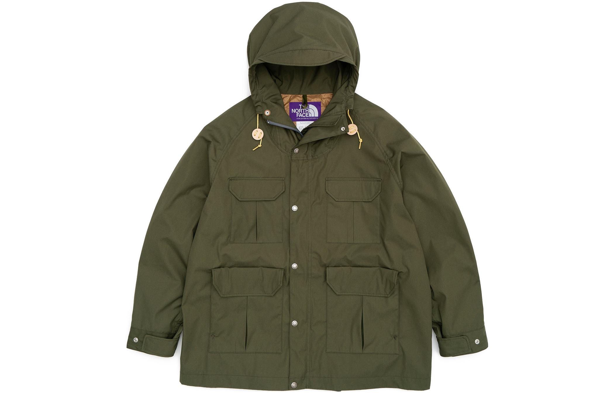 The North Face Purple Label Olive Green Hooded Jacket Unisex Casual Style. NP2201N-OL