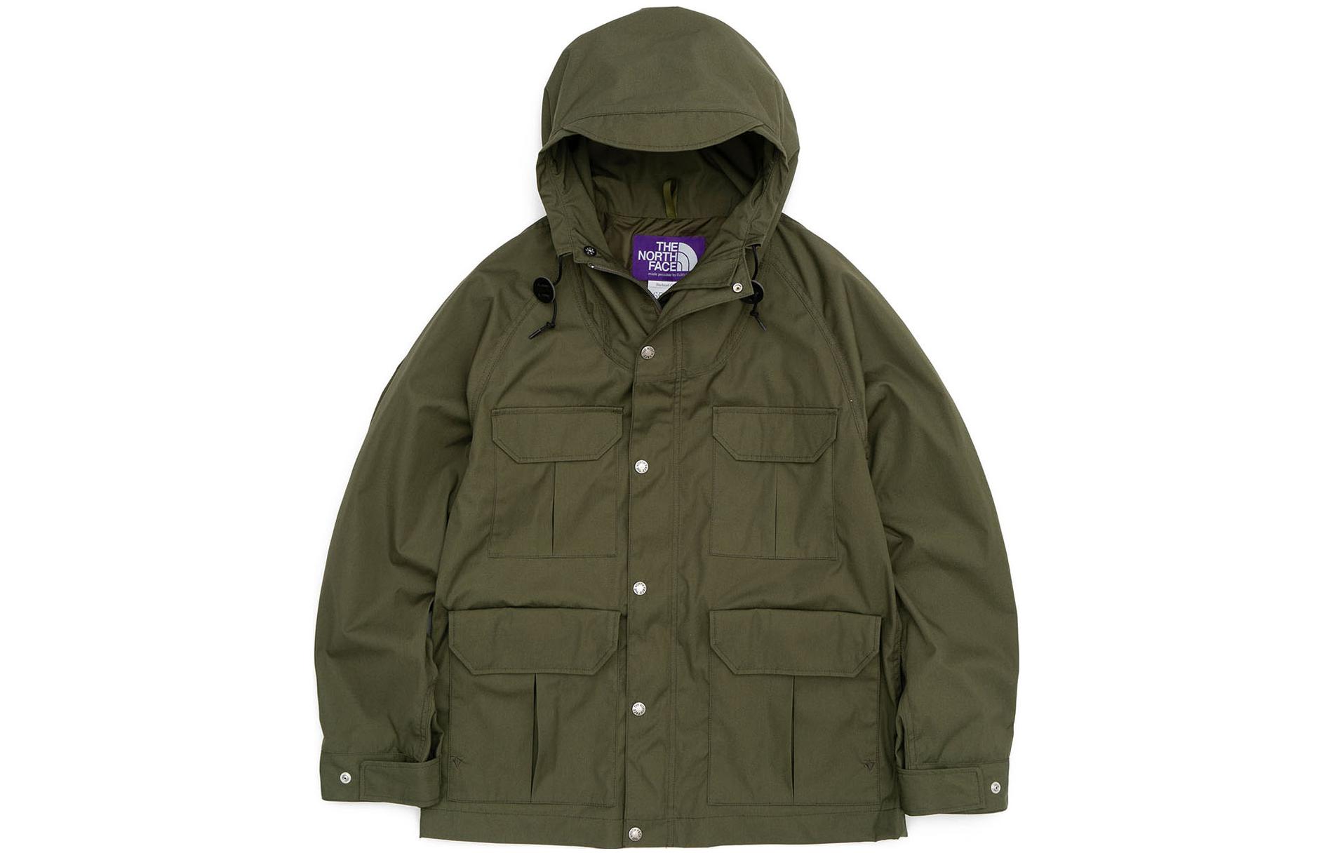 The North Face PURPLE LABEL Olive Green Multi-Pocket Drawstring Jacket Unisex NP2301N-OL