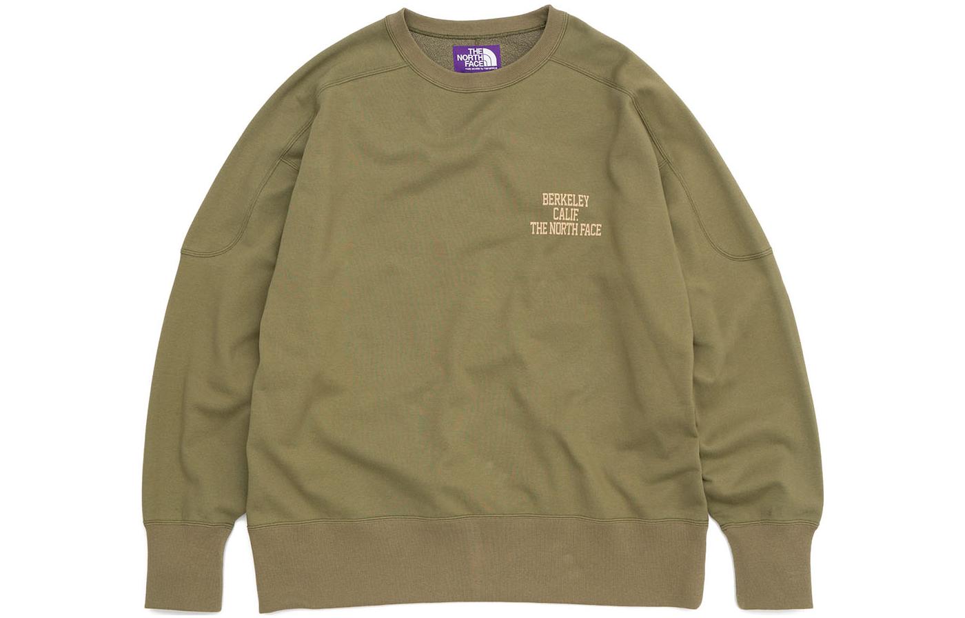 The North Face Purple Label Olive Green Retro Crewneck Sweatshirt Unisex. NT6250N-OL
