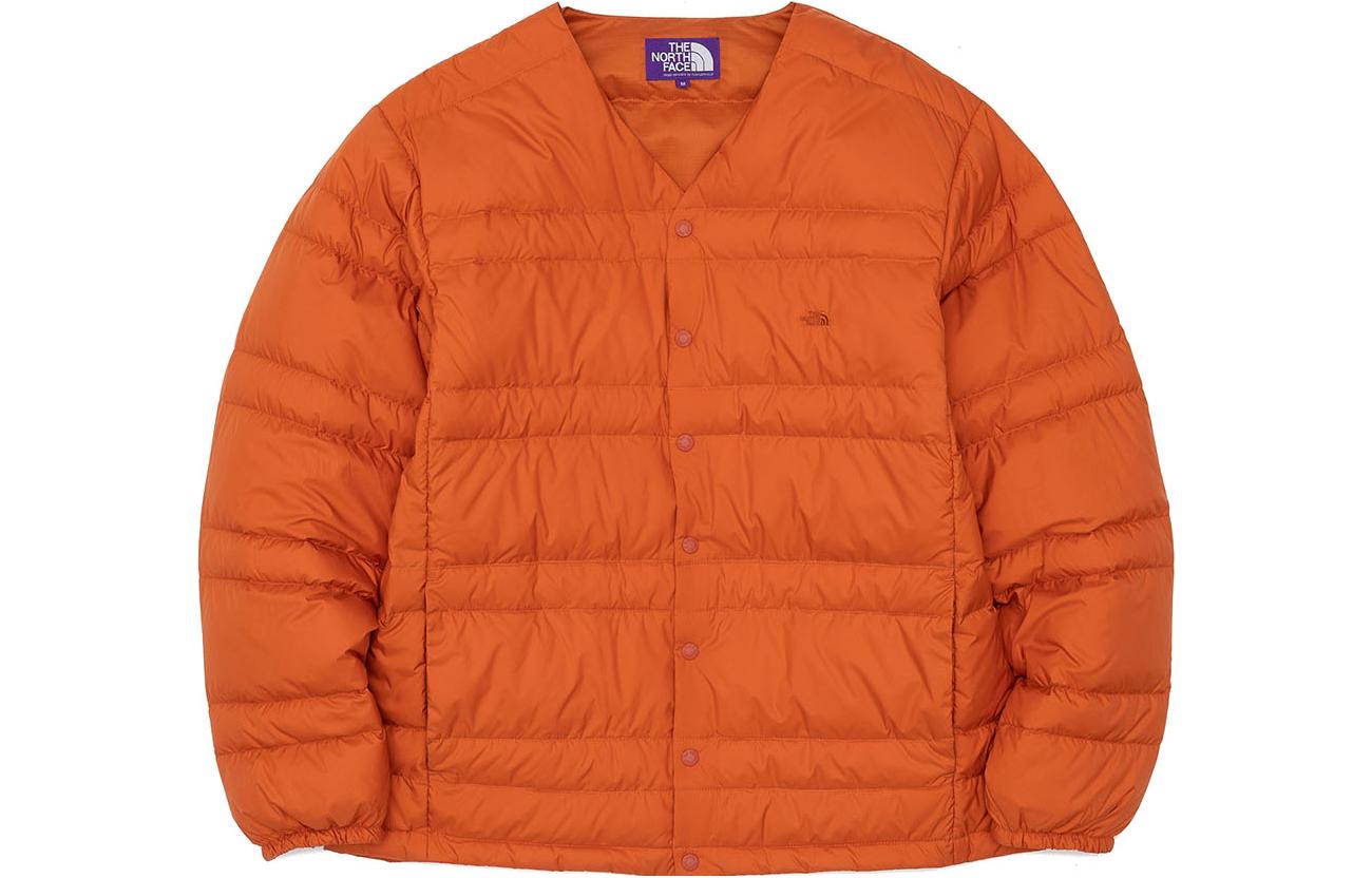 TNF Purple Label Orange Unisex Collarless Down Jacket ND2254N-OR