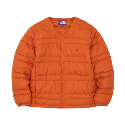 TNF Purple Label Orange Unisex Collarless Down Jacket ND2254N-OR
