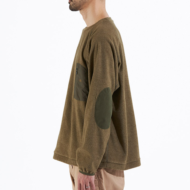 TNF PURPLE LABEL Pack Field Fleece Crew Khaki Pocket Sweatshirt Men NA6000N-KK 圖 3