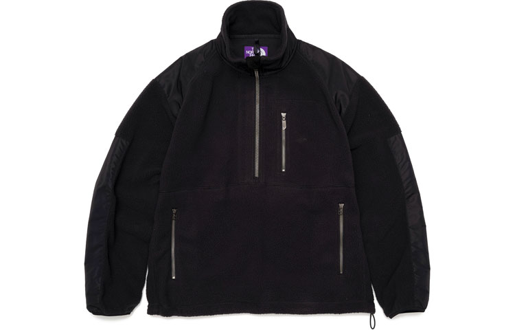 The North Face Purple Label Patchwork Half-Zip Casual Jacket Black (Unisex) NA2152N-K