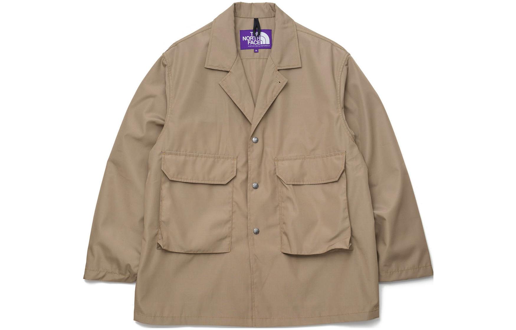 TNF PURPLE LABEL Polyester Wool Ripstop Trail Jacket Beige NP2306N-BE