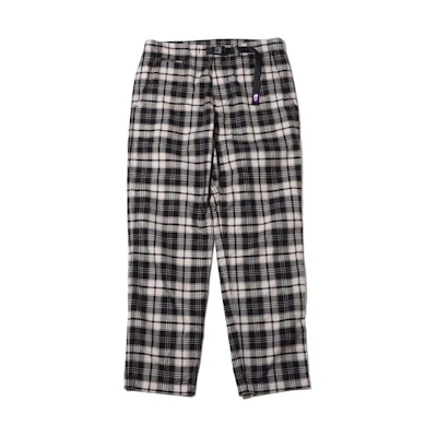TNF PURPLE LABEL Retro Plaid Track Pants Black NT5254N-BC