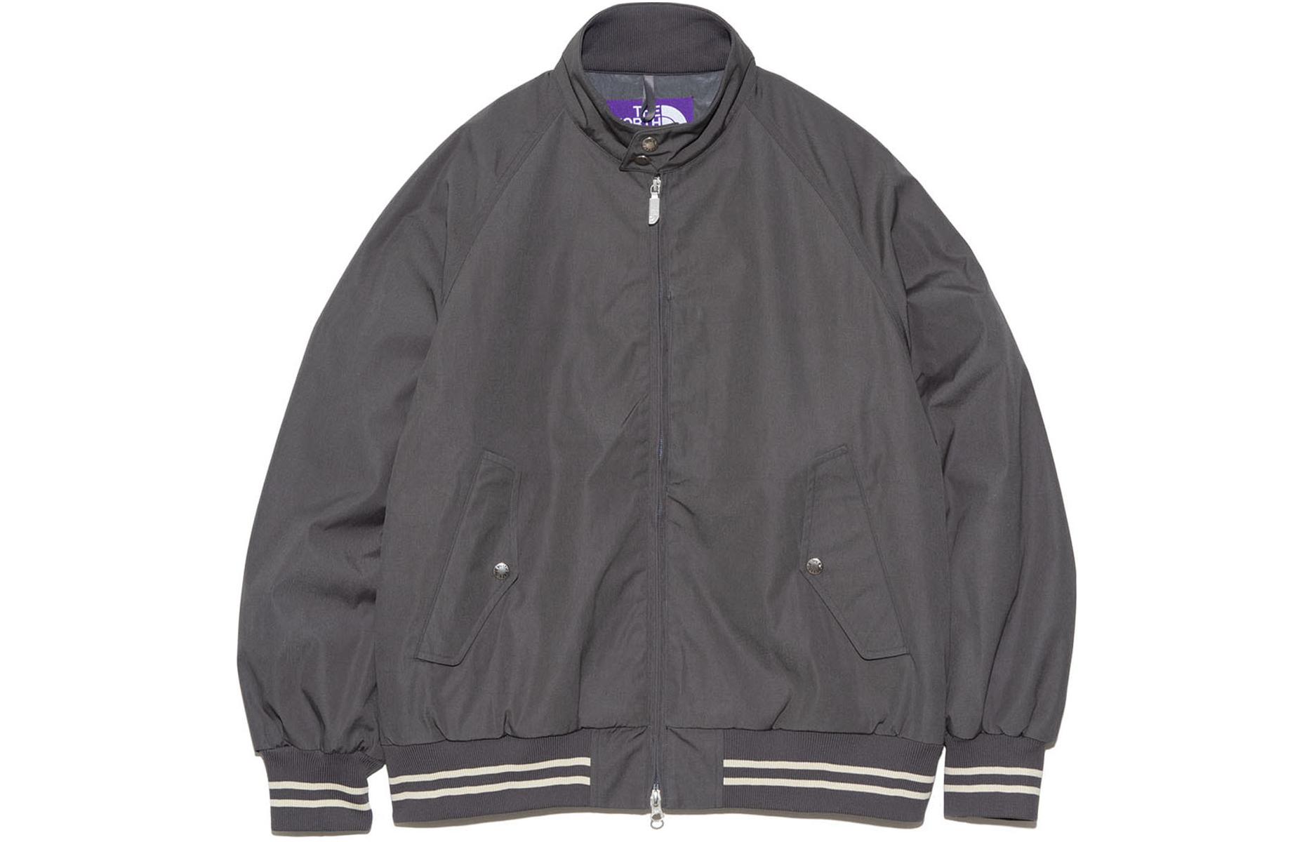 TNF PURPLE LABEL Ribbed Stripe Zip Jacket Men’s Light Blue-Grey NP2411N-AH 圖 2