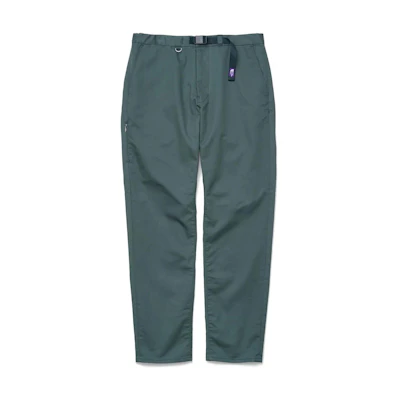 TNF PURPLE LABEL Slim Fit Belted Casual Pants Men Green NT5301N-VG