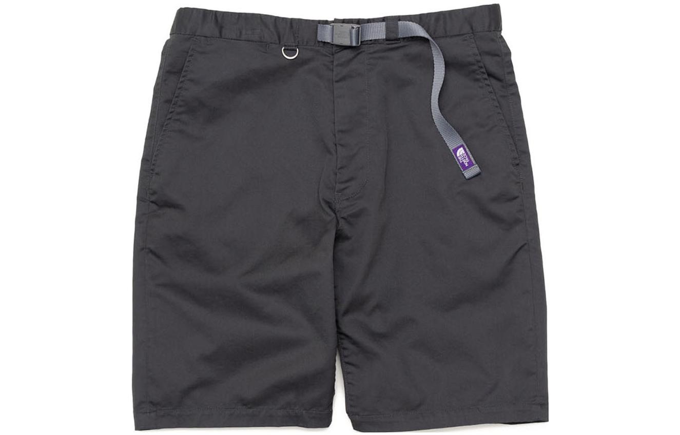 The North Face PURPLE LABEL Solid Belted Casual Shorts Dark Gray NT4301N-DH