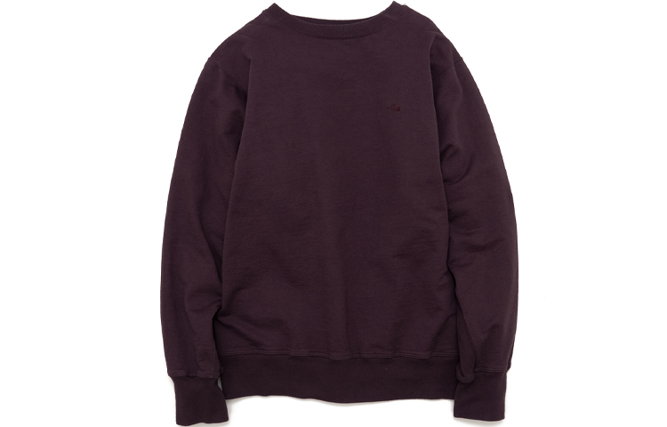 The North Face Purple Label Solid Color Long Sleeve Sweatshirt Unisex Purple NT6903N-PP