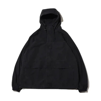 TNF PURPLE LABEL Solid Logo Hidden Zip Hoodie Jacket Black NP2253N-KF