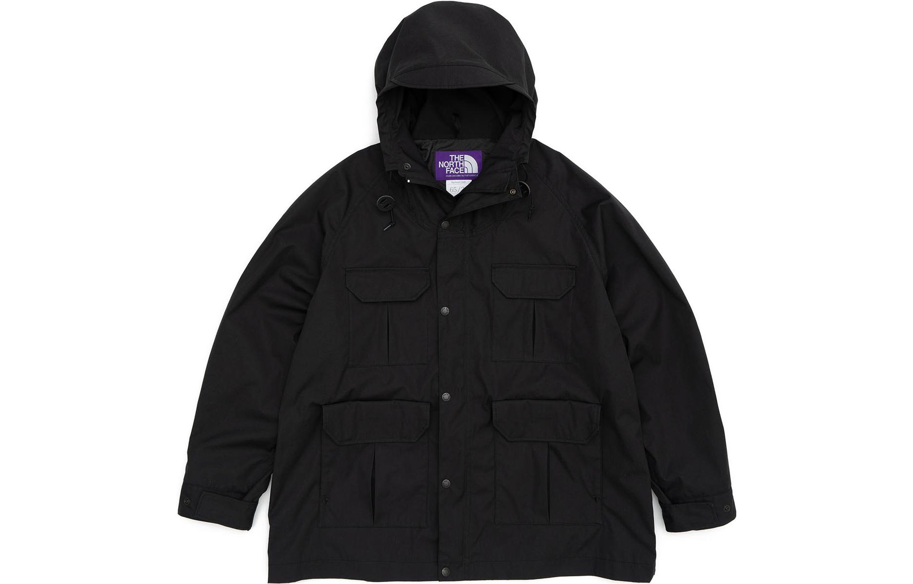 The North Face PURPLE LABEL Solid Multi-Pocket Hoodie Jacket Black Unisex NP2302N-K