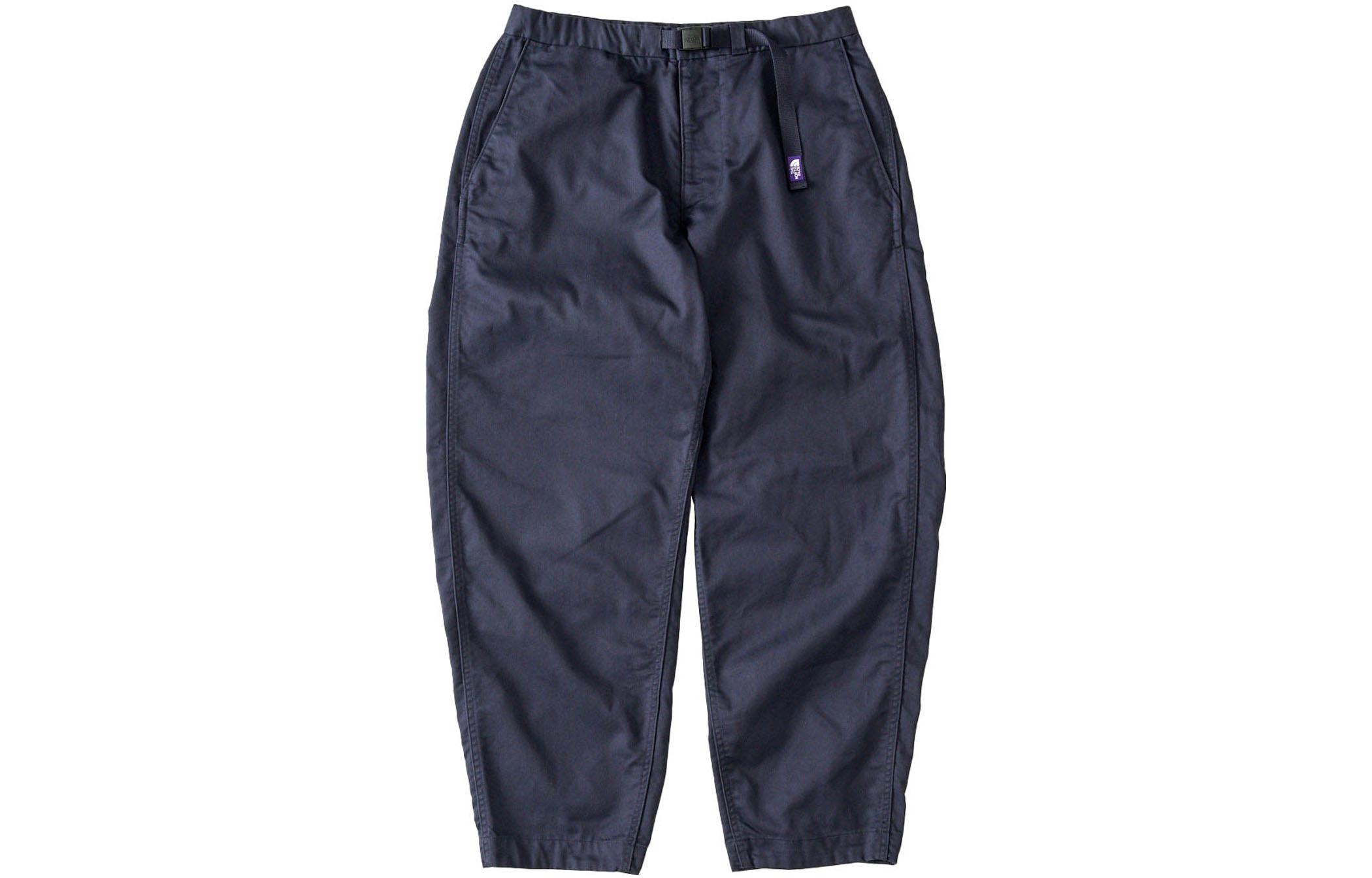 Buy The North Face PURPLE LABEL Pantalones Relajados Sólidos Azul Marino NT5108N-VN