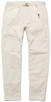 Order The North Face 紫標純色斜紋錐形長褲 男女款 象牙色 NT5051N-NA