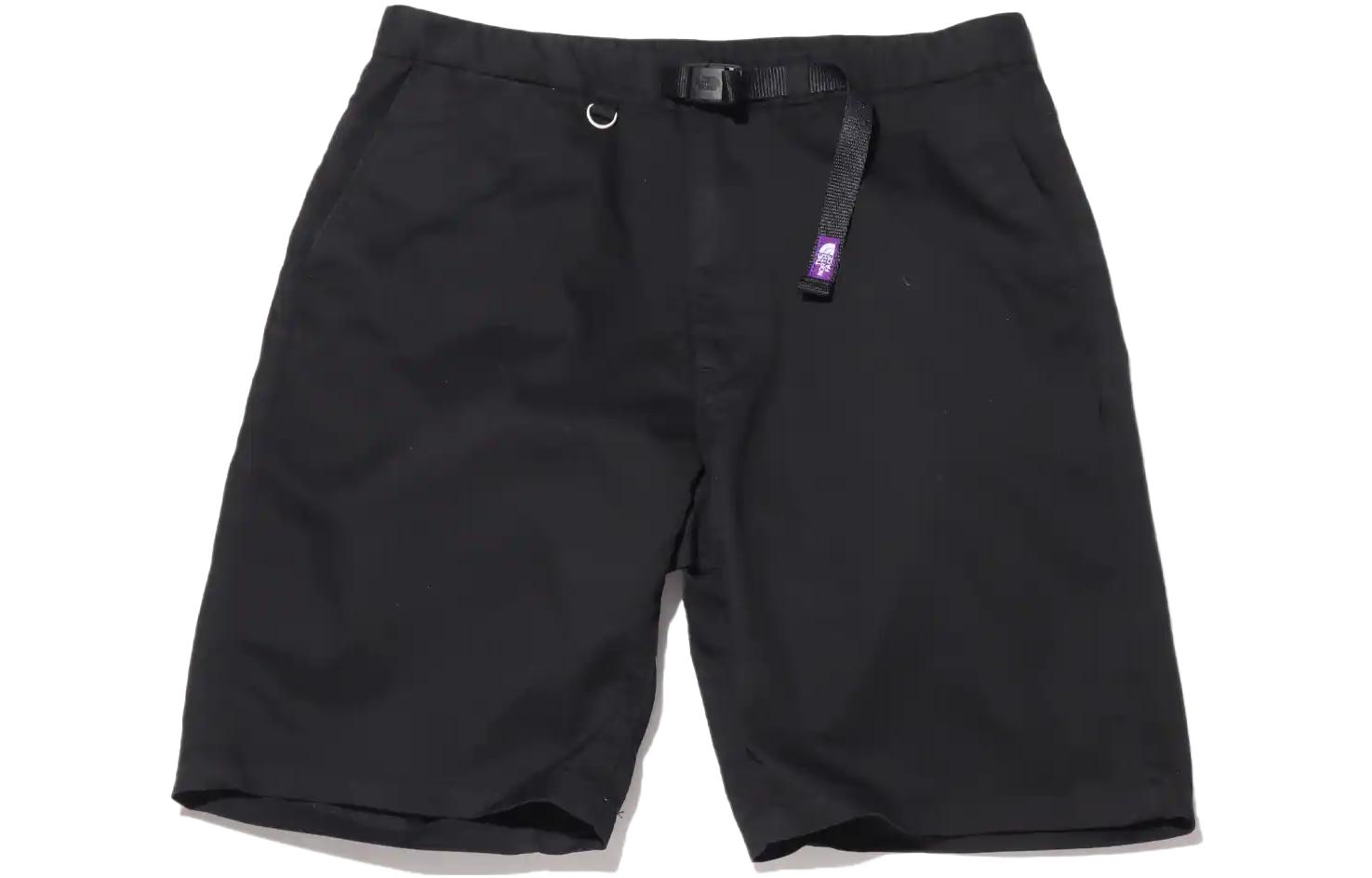 The North Face Purple Label SS22 Black Solid Belted Shorts Japan Edition NT4102N-K