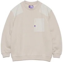 THE NORTH FACE PURPLE LABEL SS24 Beige Colorblock Knit Pullover Crewneck Men. NT6402N-BE THE NORTH FACE PURPLE LABEL SS24 Beige Colorblock Knit Pullover Crewneck Men. NT6402N-BE