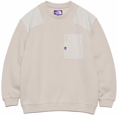 THE NORTH FACE PURPLE LABEL SS24 米色拼接針織套頭圓領男款上衣. NT6402N-BE Order THE NORTH FACE PURPLE LABEL SS24 米色拼接針織套頭圓領男款上衣. NT6402N-BE