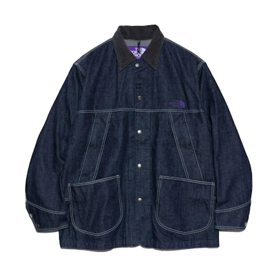 TNF Purple Label SS24 Embroidered Logo Denim Jacket Navy Unisex NP2402N-ID