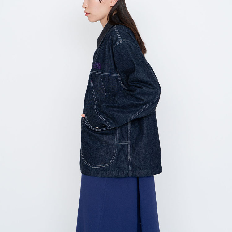 TNF Purple Label SS24 Embroidered Logo Denim Jacket Navy Unisex NP2402N-ID 圖 5