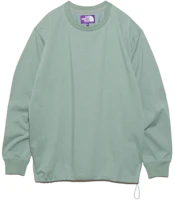 The North Face Purple Label SS24 Mint Green Drawstring Crewneck Unisex Pullover. NT3350N-MG The North Face Purple Label SS24 Mint Green Drawstring Crewneck Unisex Pullover. NT3350N-MG