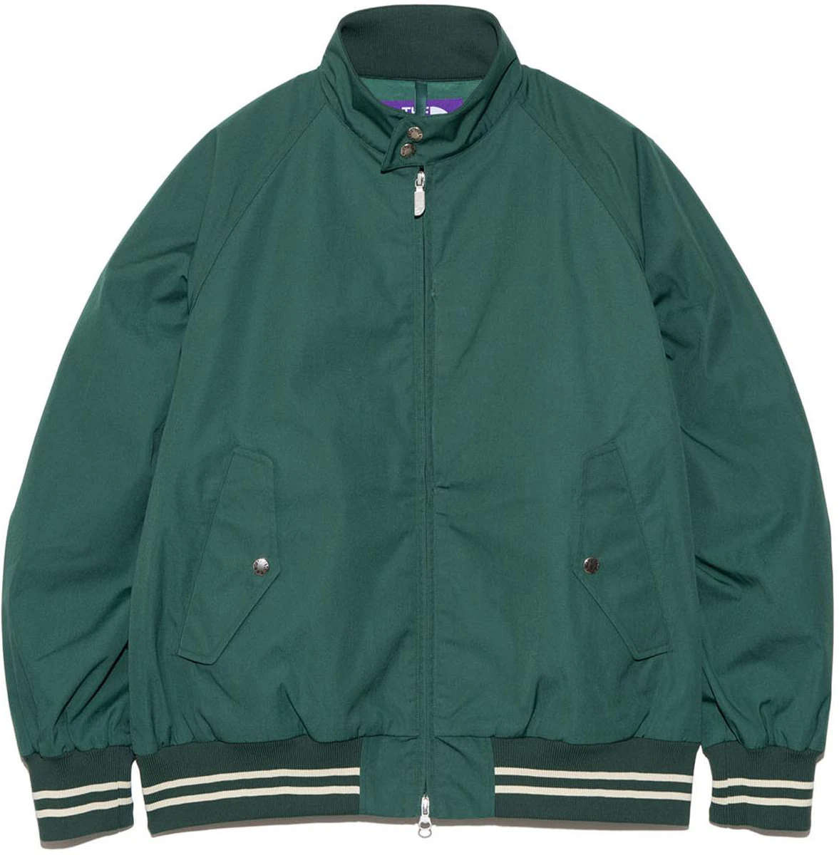 the-north-face-purple-label-ss-24-ribbed-striped-zip-collar-jacket-green-np-2411-n-g