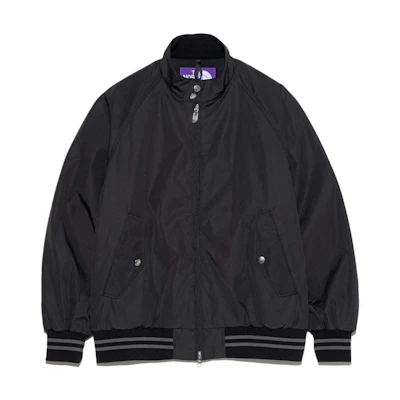 TNF Purple Label Striped Zip Neck Jacket Black (). NP2411N-K