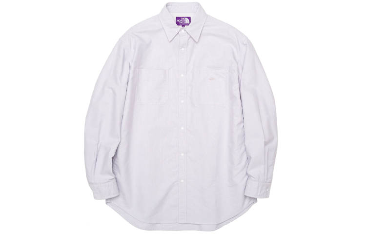 The North Face PURPLE LABEL Unisex Asphalt Grey Cotton Poly Work Shirt NT3200N-AH