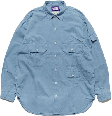 The North Face PURPLE LABEL Unisex Kemeja Lengan Panjang Kasual Biru. NT3311N-BL Buy The North Face PURPLE LABEL Unisex Kemeja Lengan Panjang Kasual Biru. NT3311N-BL