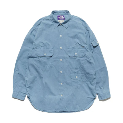 TNF PURPLE LABEL Unisex Blue Casual Long Sleeve Shirt NT3311N-BL