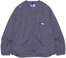 The North Face PURPLE LABEL Unisex Grey Purple Loose V-Neck Jacket NP2407N-DP The North Face PURPLE LABEL Unisex Grey Purple Loose V-Neck Jacket NP2407N-DP