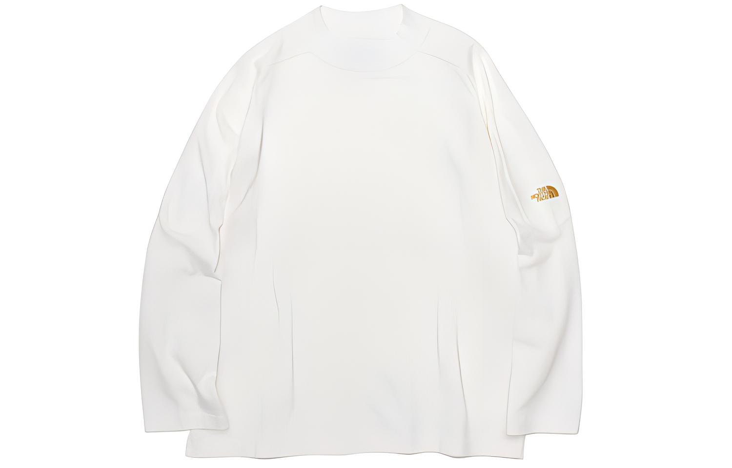 The North Face PURPLE LABEL Unisex White Mock-Neck Long Sleeve Tee NT3204N-OW