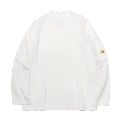 TNF PURPLE LABEL Unisex White Mock-Neck Long Sleeve Tee NT3204N-OW