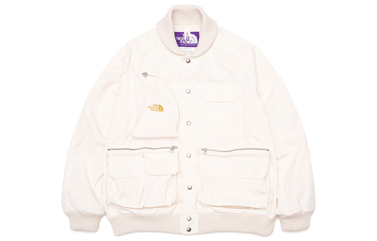 THE NORTH FACE PURPLE LABEL Unisex White Utility Outdoor Logo Jacket NP2202N-I