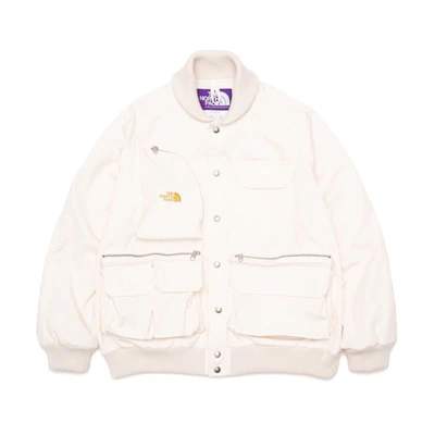 THE NORTH FACE PURPLE LABEL Unisex White Utility Outdoor Logo Jacket NP2202N-I