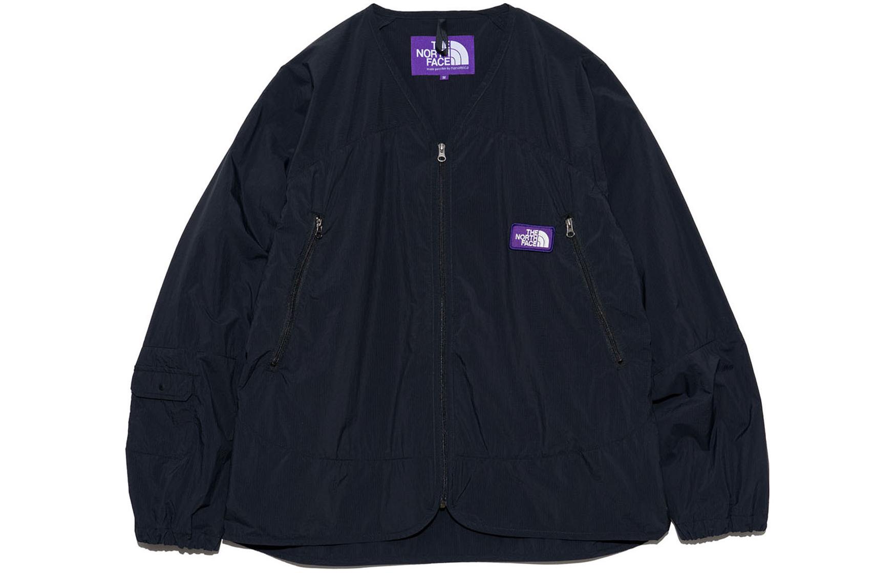 Order THE NORTH FACE PURPLE LABEL Jaket V-Leher Loose-Fit Hitam Uniseks. NP2407N-K