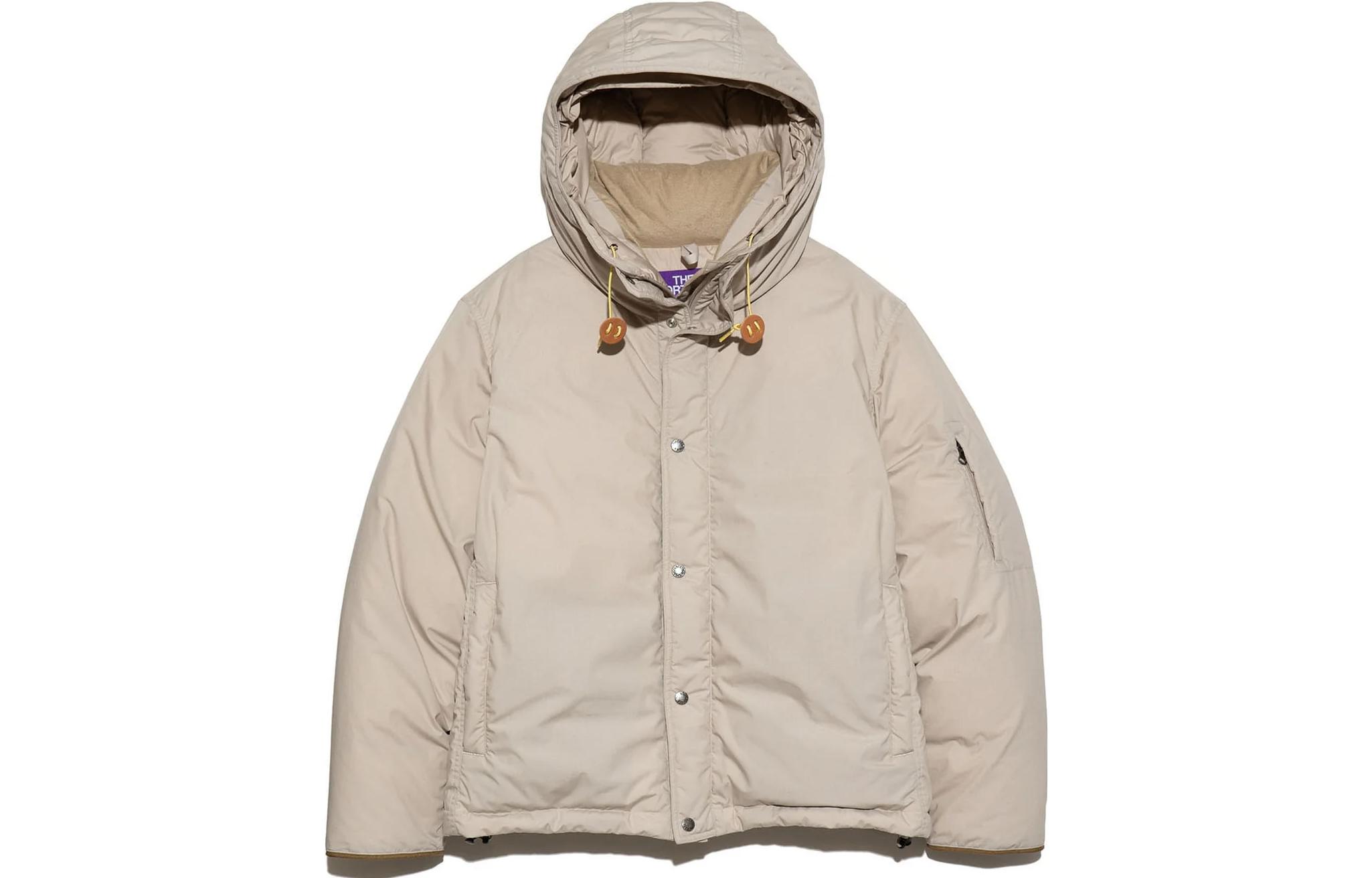 The North Face Purple Label White Button Long-Sleeve Hooded Jacket Unisex ND2371N