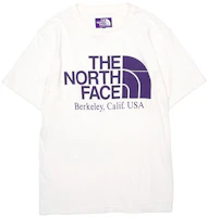 The North Face Purple Label White Crewneck T-Shirt with Logo Print - Unisex NT3108N-OW The North Face Purple Label White Crewneck T-Shirt with Logo Print - Unisex NT3108N-OW