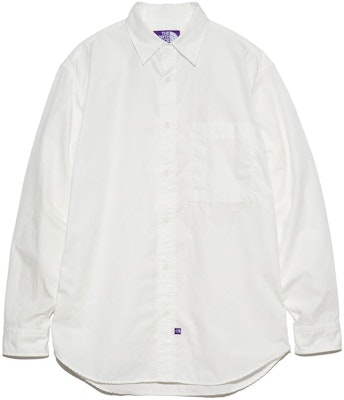 THE NORTH FACE PURPLE LABEL White Logo Collared Loose Long Sleeve Shirt FW23/SS24 NT3432N-OW Order THE NORTH FACE PURPLE LABEL White Logo Collared Loose Long Sleeve Shirt FW23/SS24 NT3432N-OW