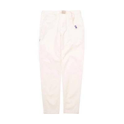 TNF PURPLE LABEL White Slim Belt Casual Pants NT5301N-NA
