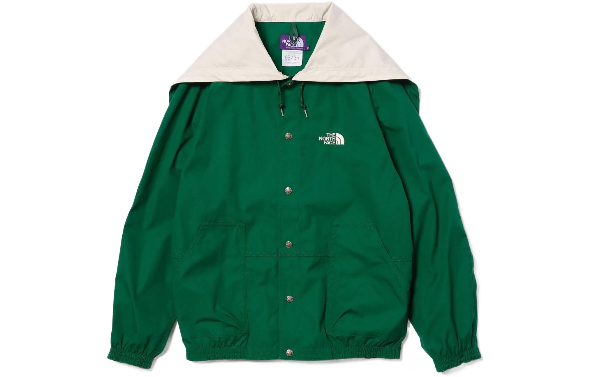 The North Face Purple Label x Monkey Time SS22 Colorblock Hooded Jacket Green NP2218N-G
