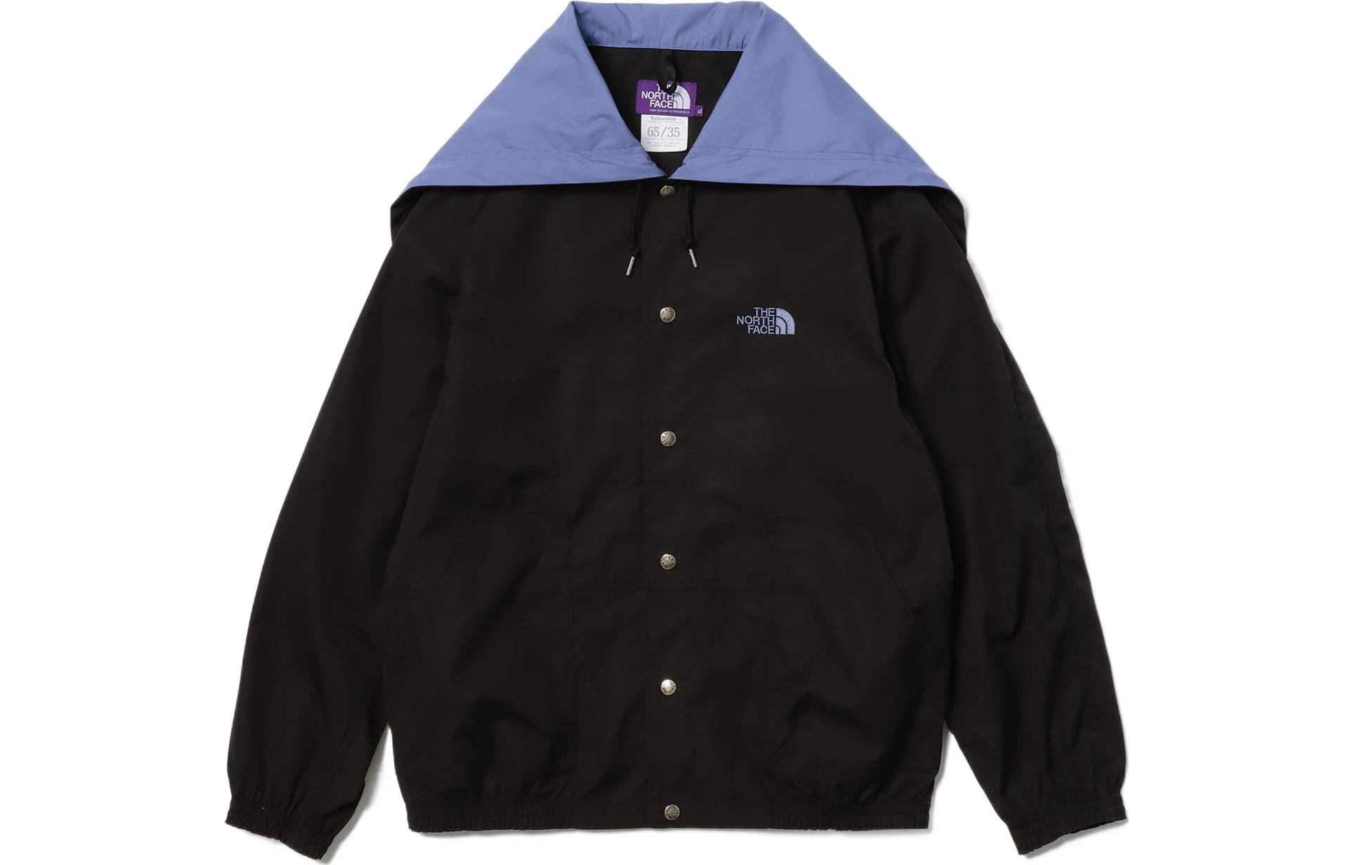 The North Face Purple Label x Monkey Time SS22 Colorblock Hoodie Jacket Black 8325-599-1481-BLACK