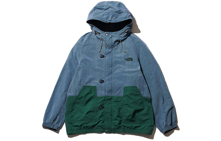 The North Face PURPLE LABEL x monkey time Windproof Green Hiking Jacket Men. NP2173N