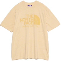 THE NORTH FACE PURPLE LABEL Yellow Logo Print Oversized Unisex Crewneck T-Shirt NT3428N-ZY THE NORTH FACE PURPLE LABEL Yellow Logo Print Oversized Unisex Crewneck T-Shirt NT3428N-ZY